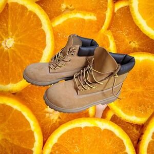 Timberland Kids' Boots Premium Waterproof Padded Collar‎ Wheat Size 4.5